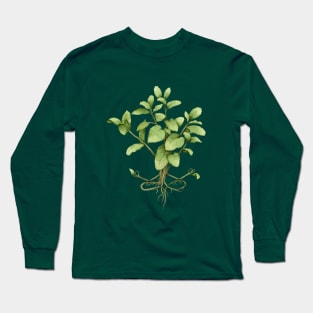 mint plant yoga Long Sleeve T-Shirt